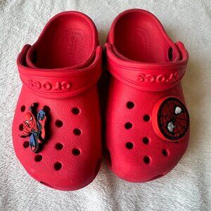 CROCS SPIDERMAN SIZE 9C